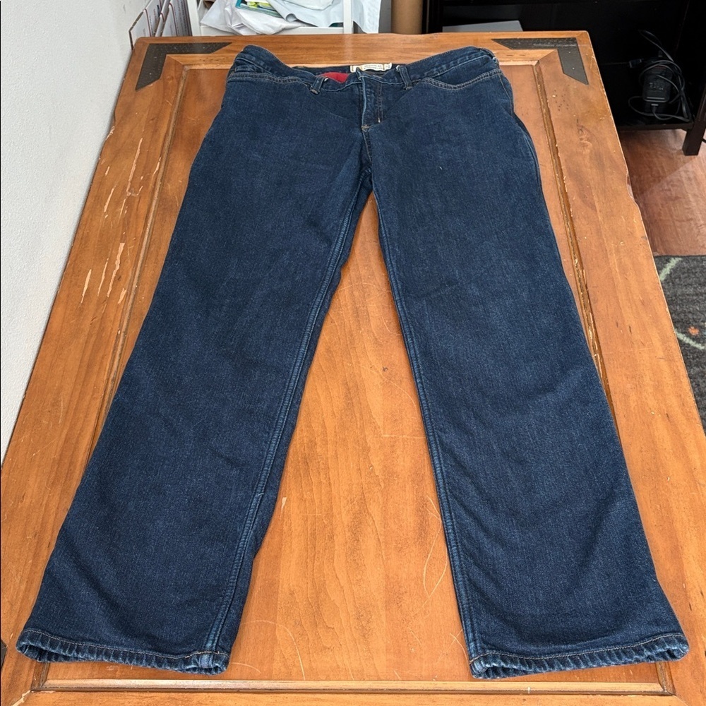 Carhartt Original Fit Straight Leg Fleece Lined Jeans Size 14